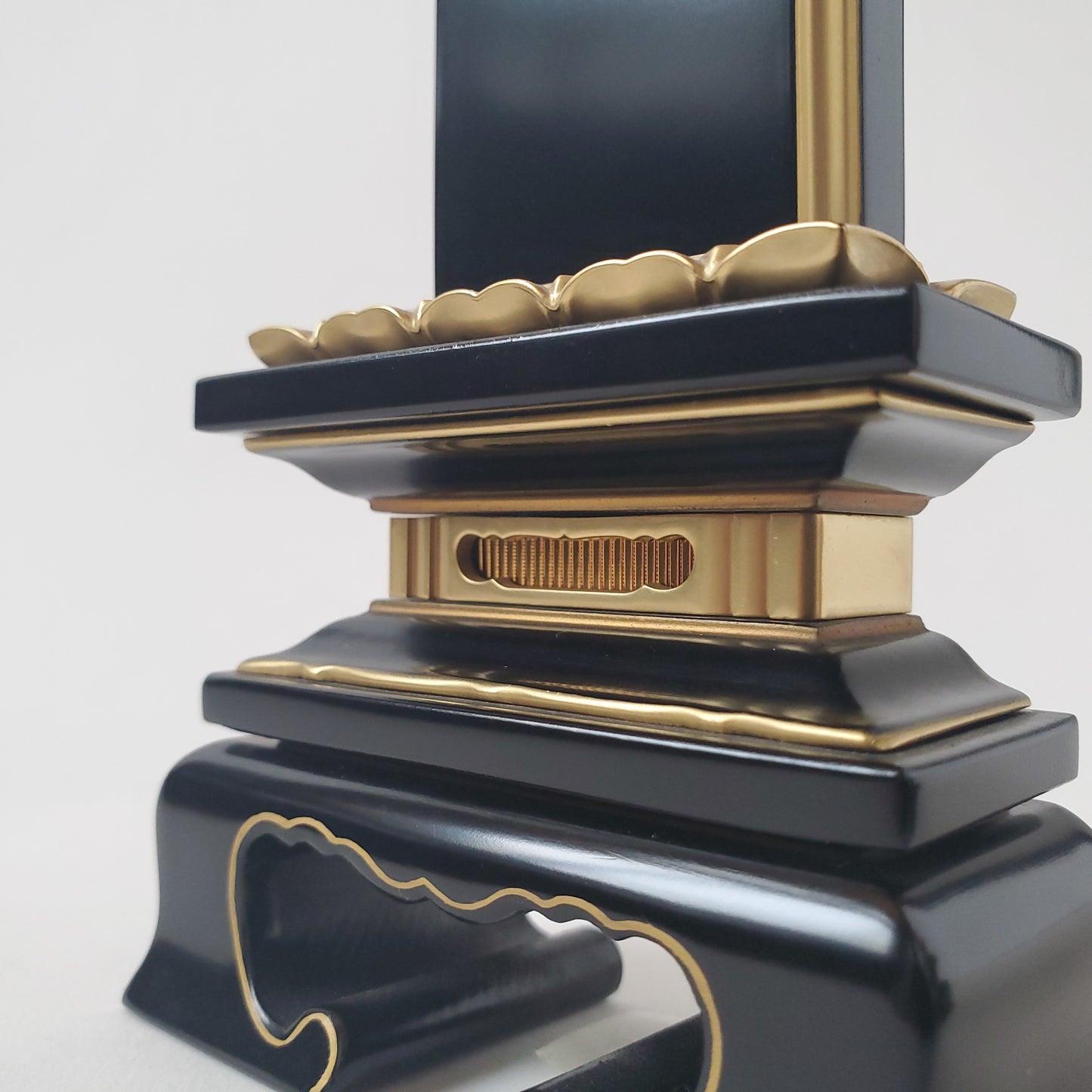 塗お位牌 ホ 蓮付春日 3.5寸