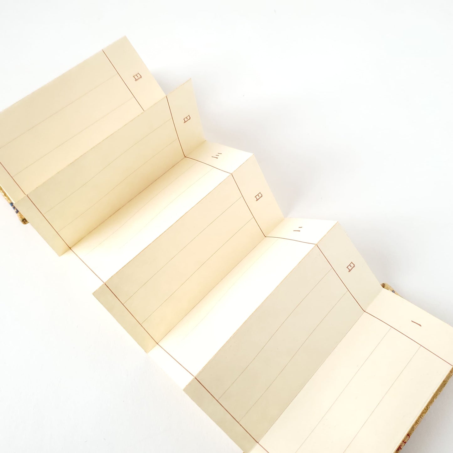 テ 金襴鳥の子 過去帳 夢源 日入 4.5号 4.5 黄