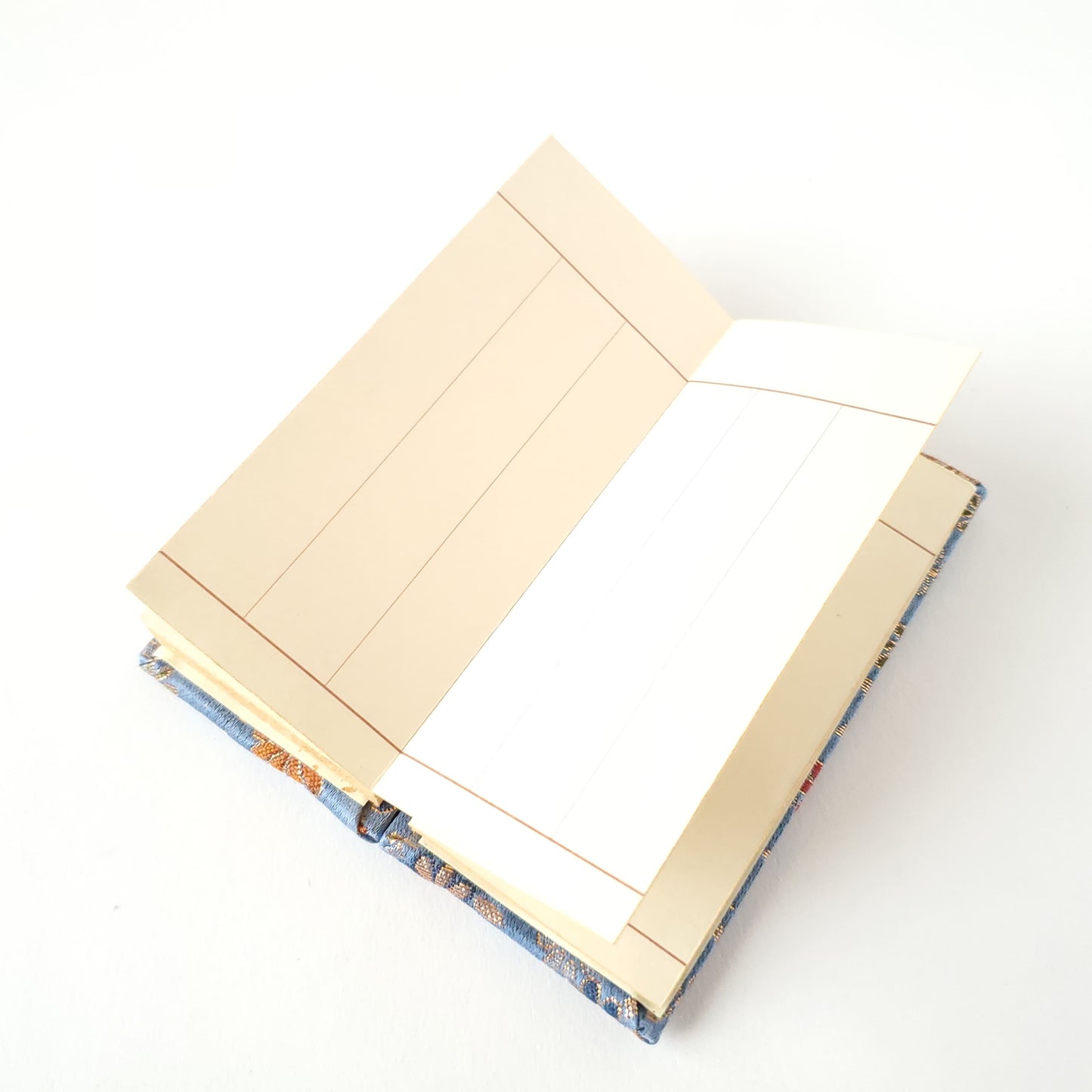 テ 金襴鳥の子 過去帳 夢源 日なし 4.0号 青