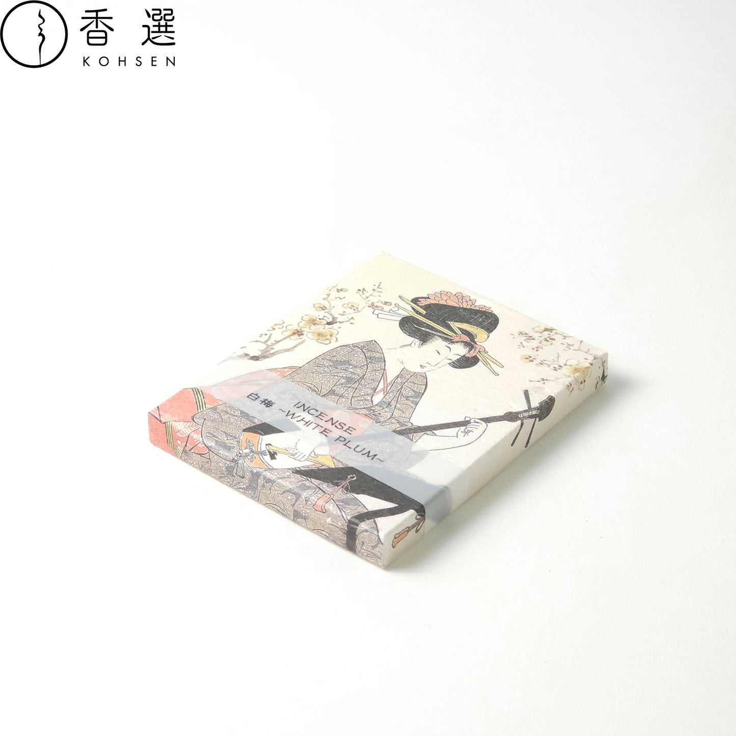 香彩堂 日本画インセンス 美人画 白梅 WHITE PLUM お香 スティック型