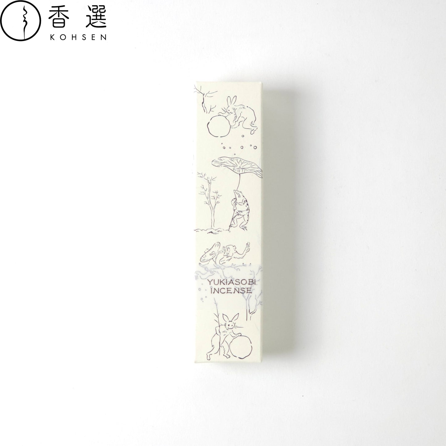 香彩堂 鳥獣戯画 ロングインセンス 雪あそび YUKIASOBI お香 スティック型