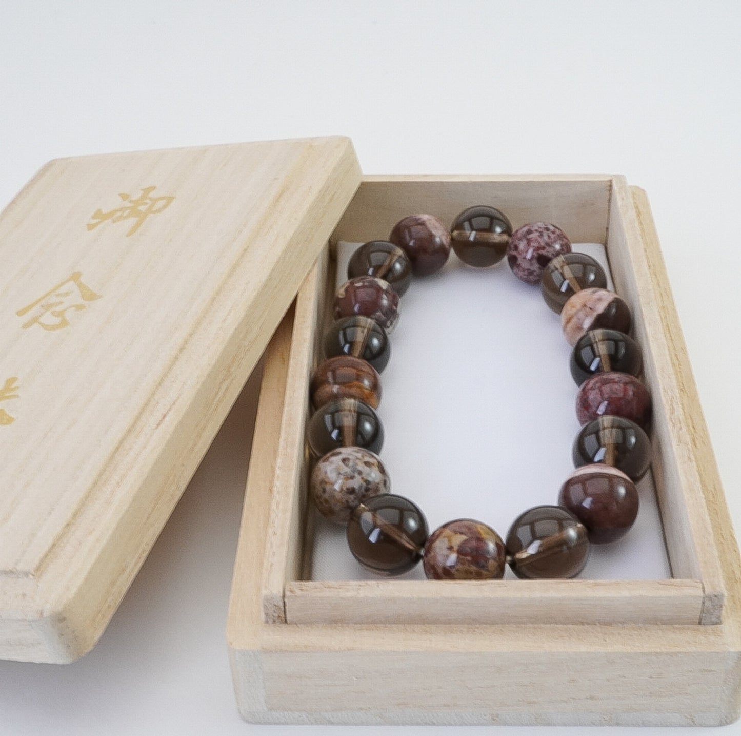 茶系ミックス ブレスレット