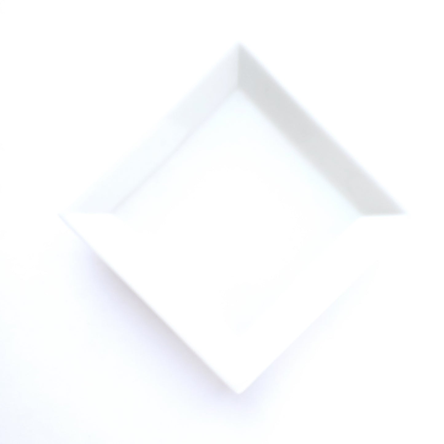 松栄堂 四方香皿 クリーム色