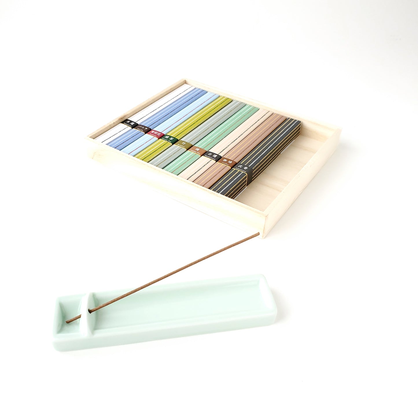 香彩堂 百楽香 詰め合わせ9種 石庭 9種×各6本・香皿入 彼岸 お彼岸 春彼岸 お盆 新盆 秋彼岸 お供え お悔やみ 線香 贈り物 贈答用 お線香 ギフト ご進物 お線香を送る 供物