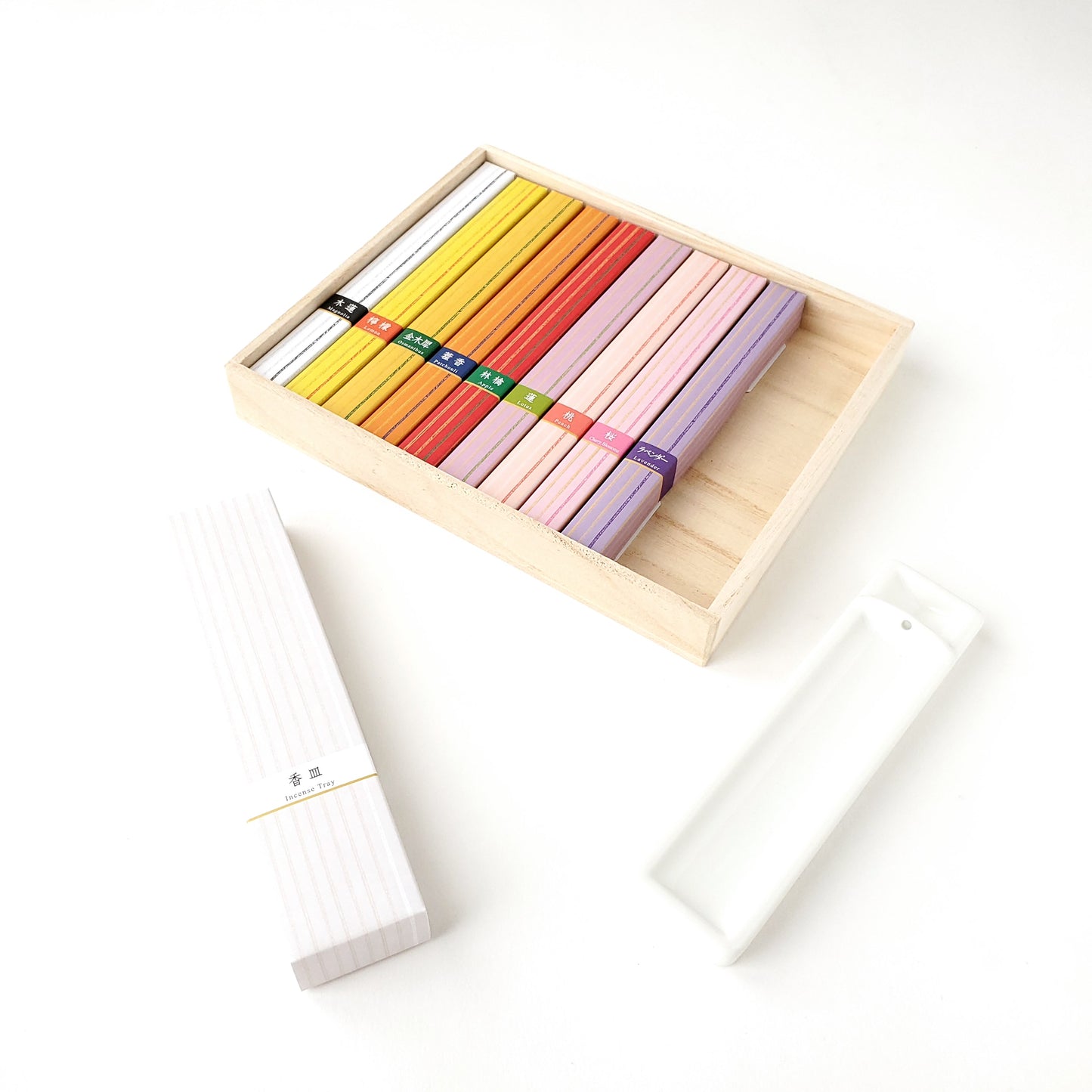 香彩堂 百楽香 詰め合わせ九種 花燭 9種×各6本・香皿入 彼岸 お彼岸 秋彼岸 お供え お悔やみ 線香 贈り物 贈答用 お線香 ギフト ご進物 お線香を送る 供物