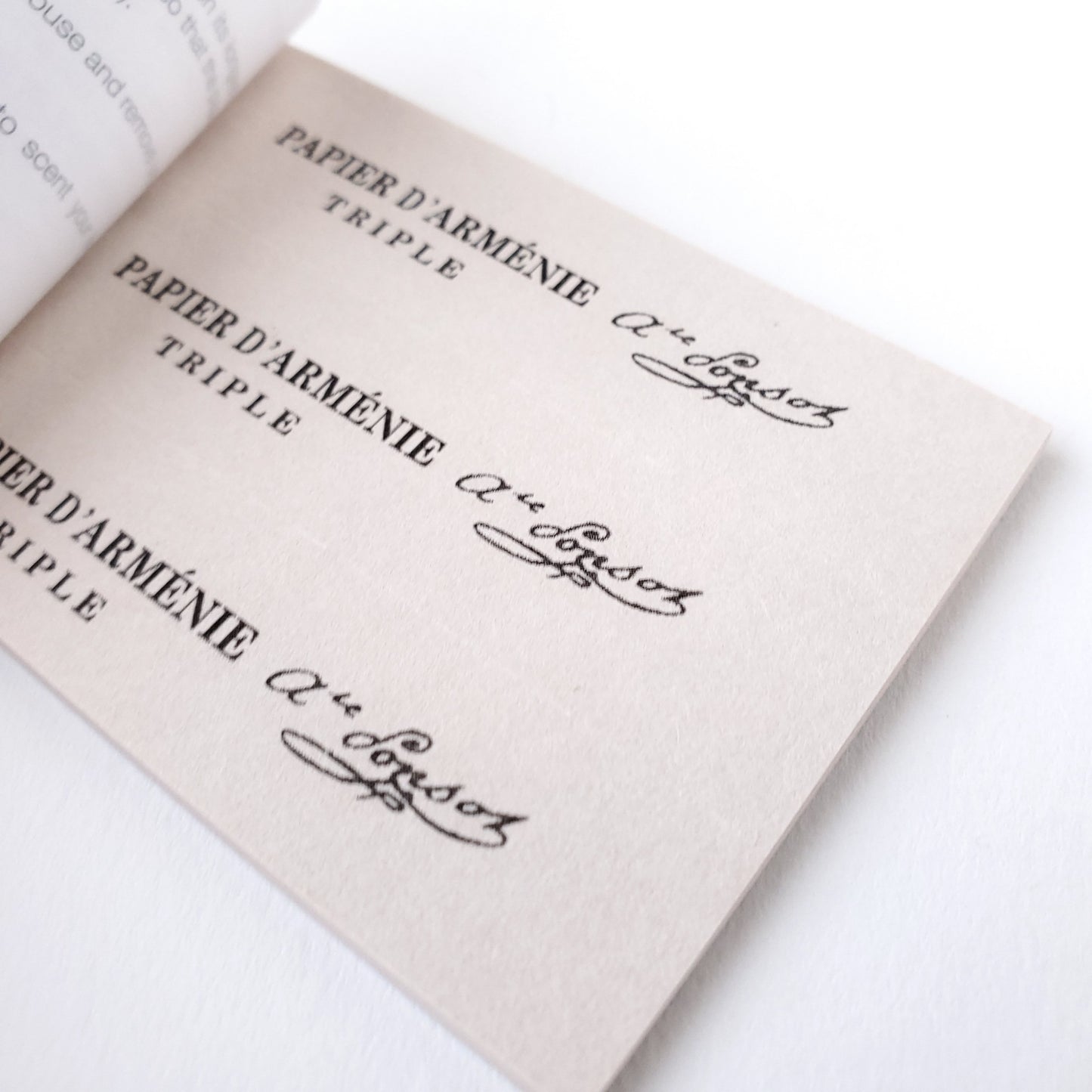 パピエダルメニイ トリプル アルメニイ 紙のお香
