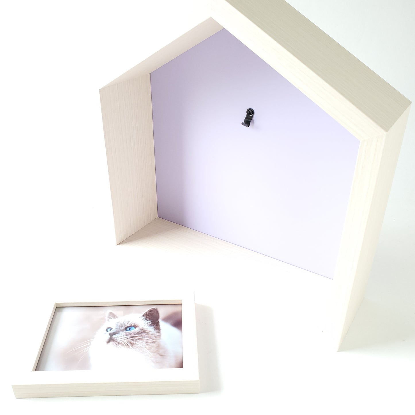 おうち型BOX L判フレーム付 NL ピンク パープル