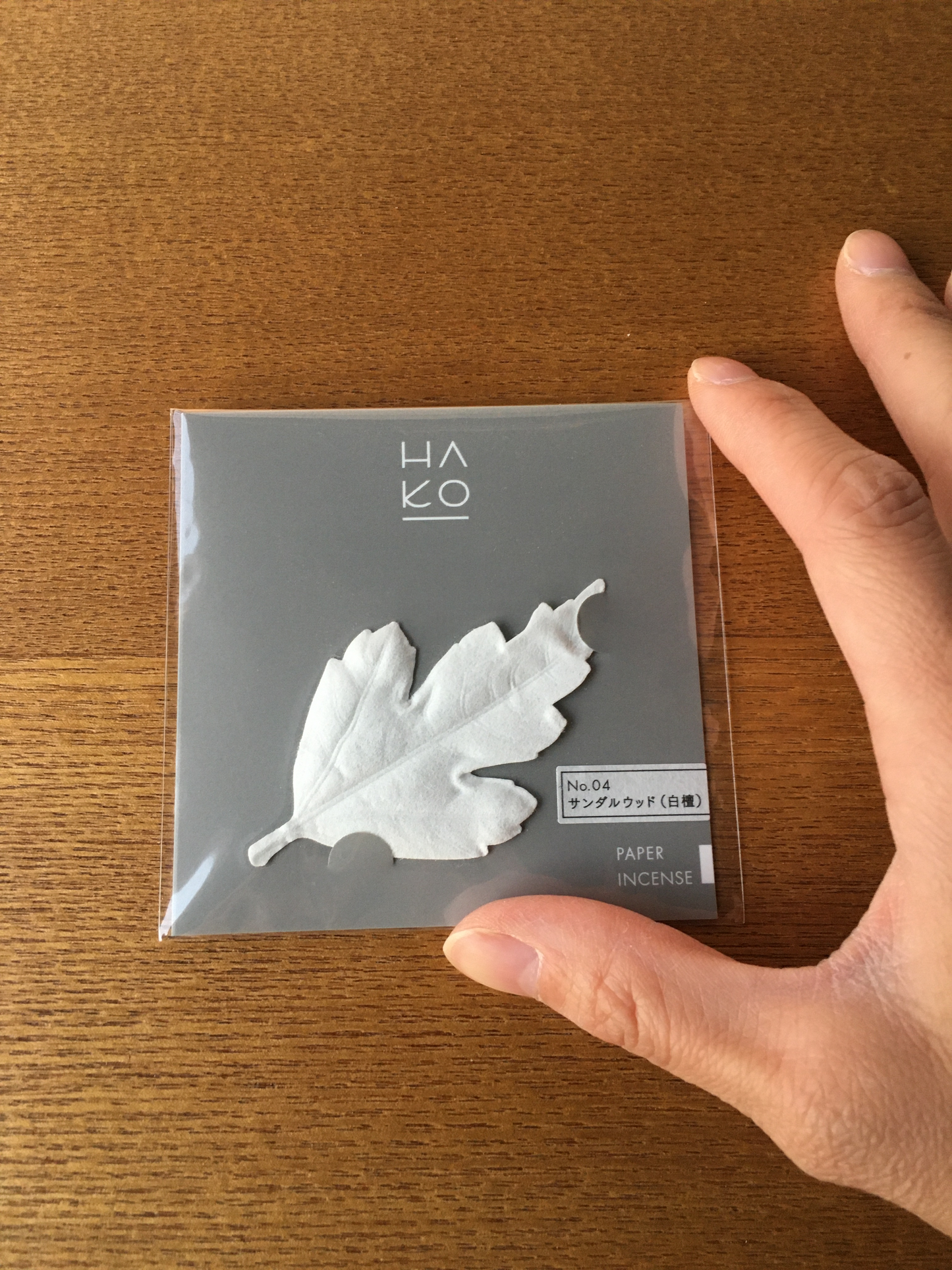 HAKO No.04 サンダルウッド(白檀)PAPER INCENSE