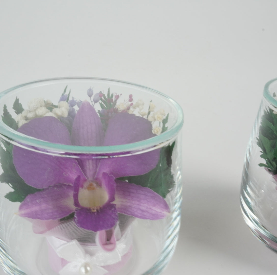 盆提灯 創作提灯 現代 プリエールSS3(一対入) プリザーブドフラワー モダン 組立不要