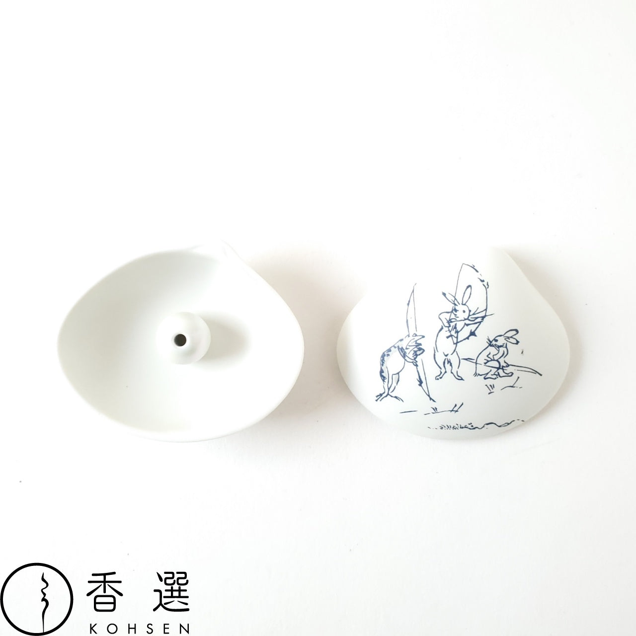 香彩堂 鳥獣戯画 貝合わせ 香皿 弓矢 ゆみや