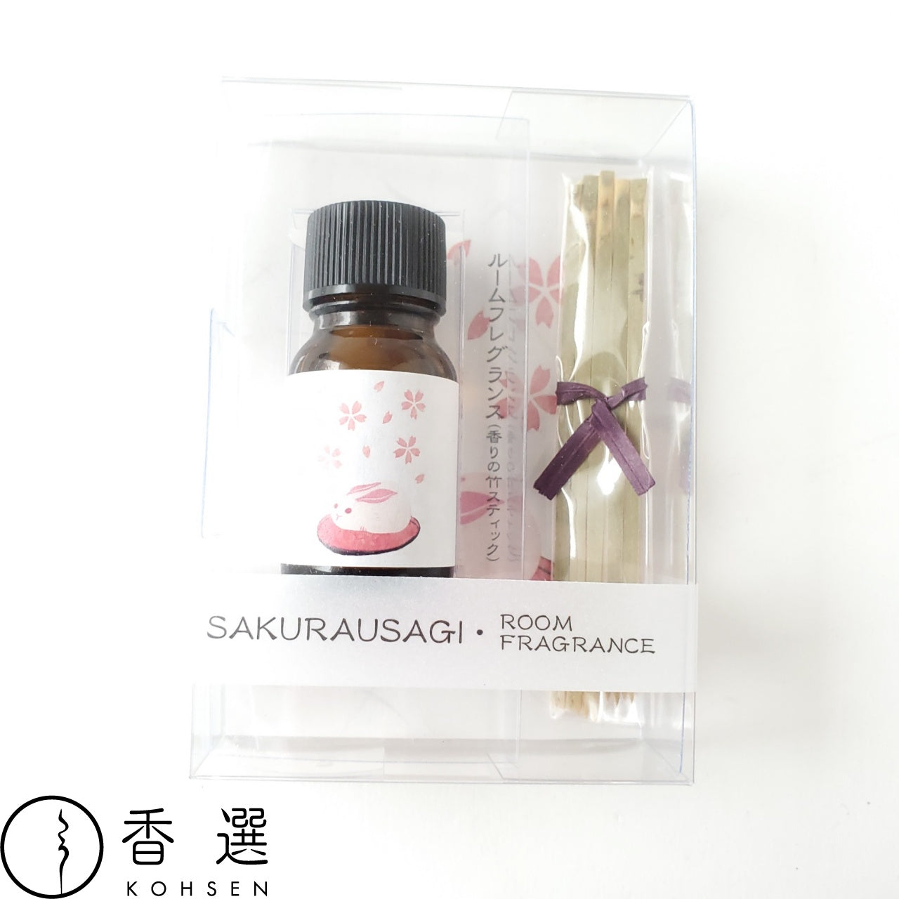 香彩堂 HANGA ルーム・フレグランス(ミニディフューザー)桜うさぎ 日本製 京都 アロマ ルームフレグランス ルームディフューザー ルーム 部屋用 芳香剤