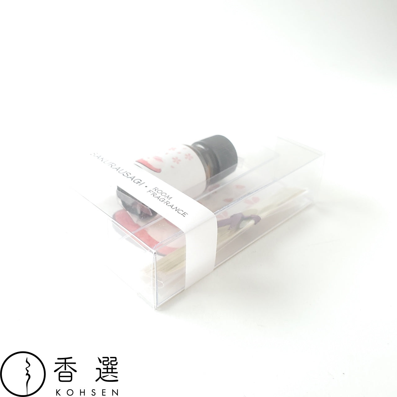 香彩堂 HANGA ルーム・フレグランス(ミニディフューザー)桜うさぎ 日本製 京都 アロマ ルームフレグランス ルームディフューザー ルーム 部屋用 芳香剤