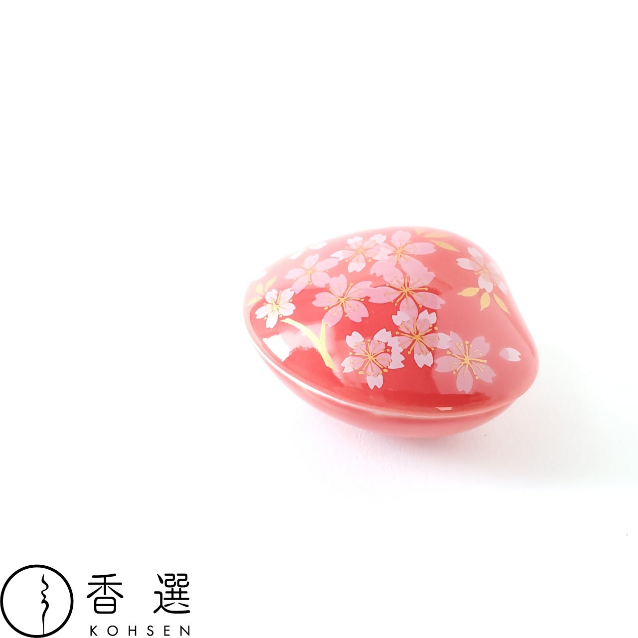 香彩堂 貝合わせ香皿 桜(赤) お香 インセンス 香立 香立て