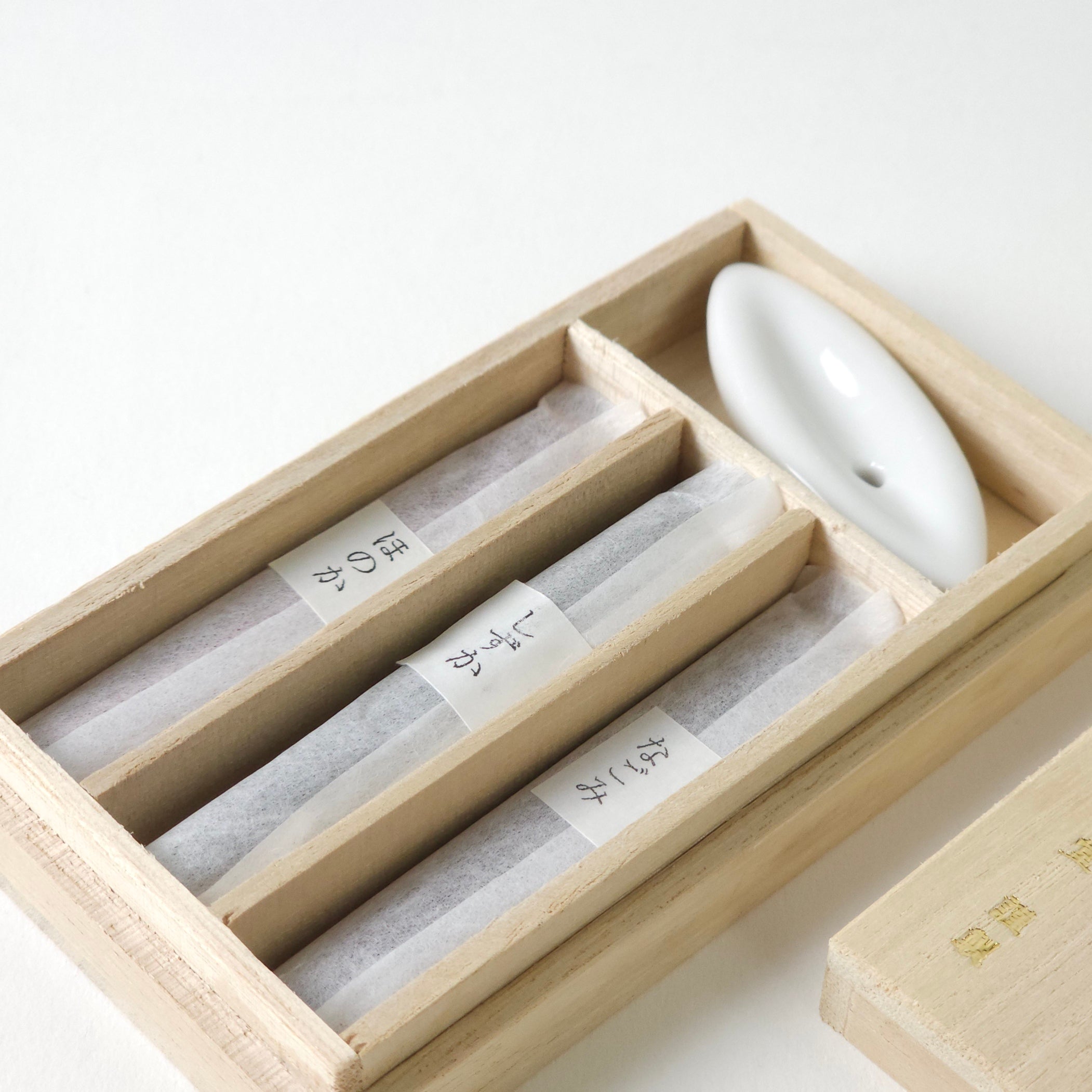 香彩堂 うさぎキリバコセット3種・笹のお香立付