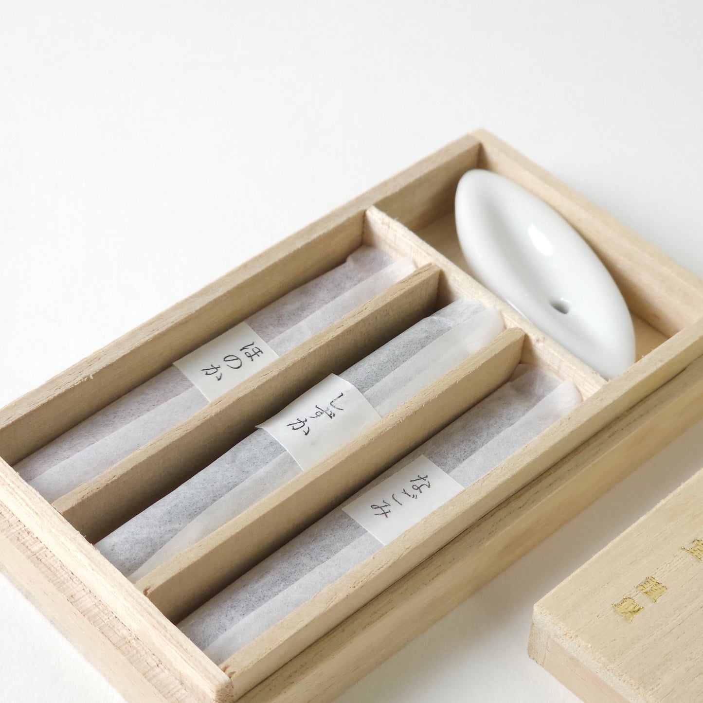 香彩堂 うさぎキリバコセット3種・笹のお香立付