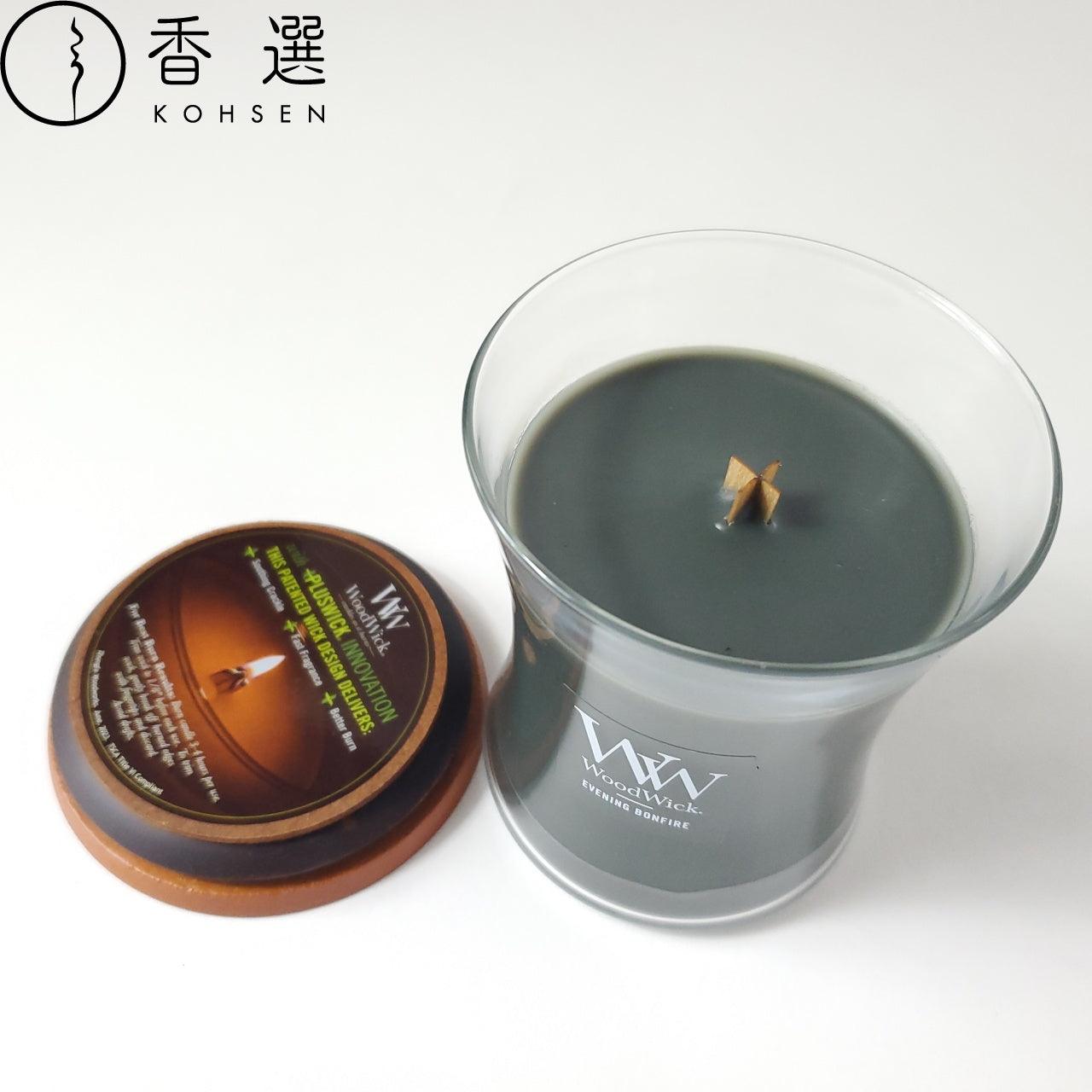 WoodWick ウッドウィック ジャーM イブニングバンファイア キャンドル