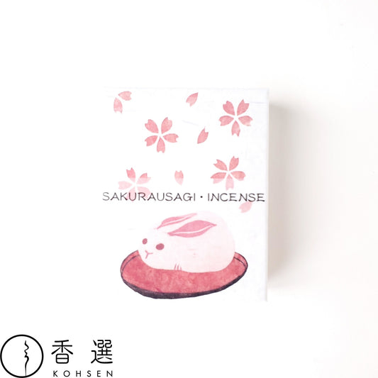 香彩堂 HANGA インセンス 桜うさぎの版画 桜うさぎ SAKURAUSAGI お香 スティック型