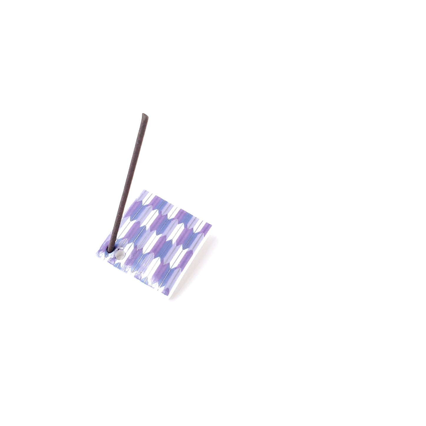松栄堂　季節の紋様香立　矢絣　紫