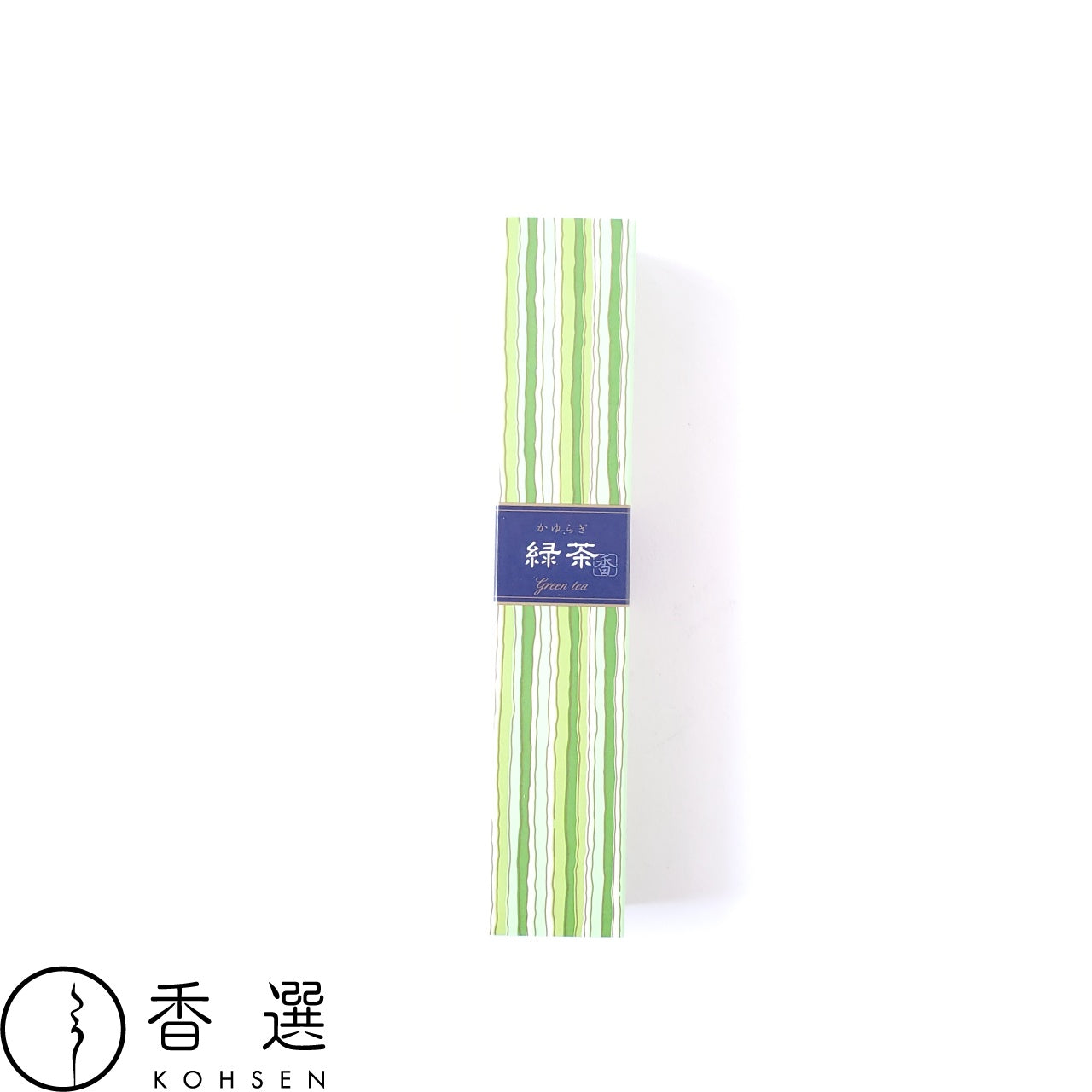 日本香堂 かゆらぎ 緑茶 りょくちゃ green tea お香 お線香 インセンス スティック型 incense 日本製 アロマ メール便送料無料